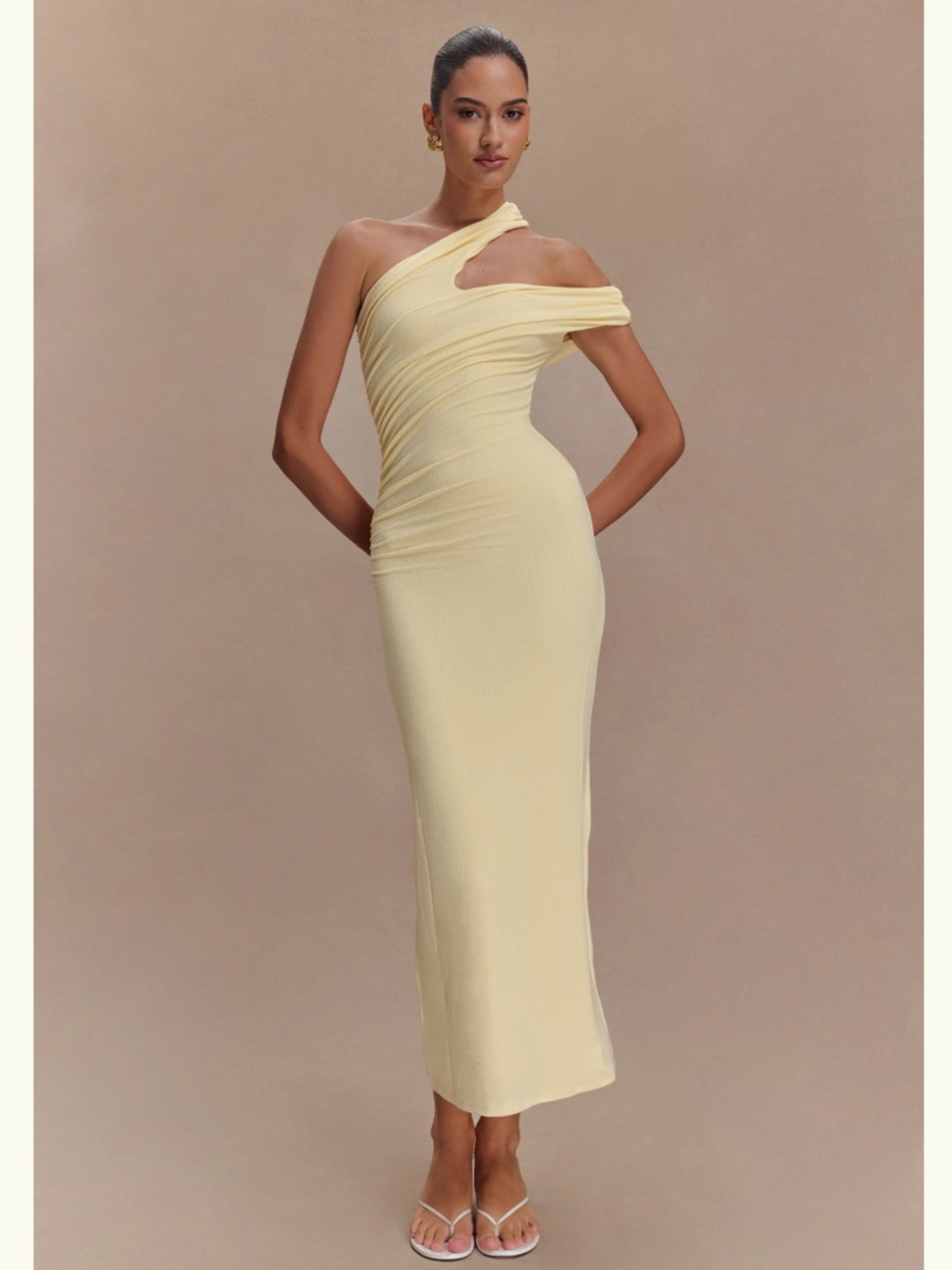 Meshki Anastasia One Shoulder Midi Dress